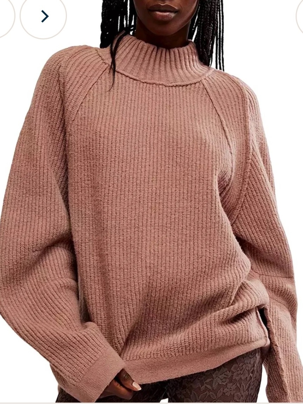 Free People - Sunbeam Textured Oversized Chunky Tunic Sweater